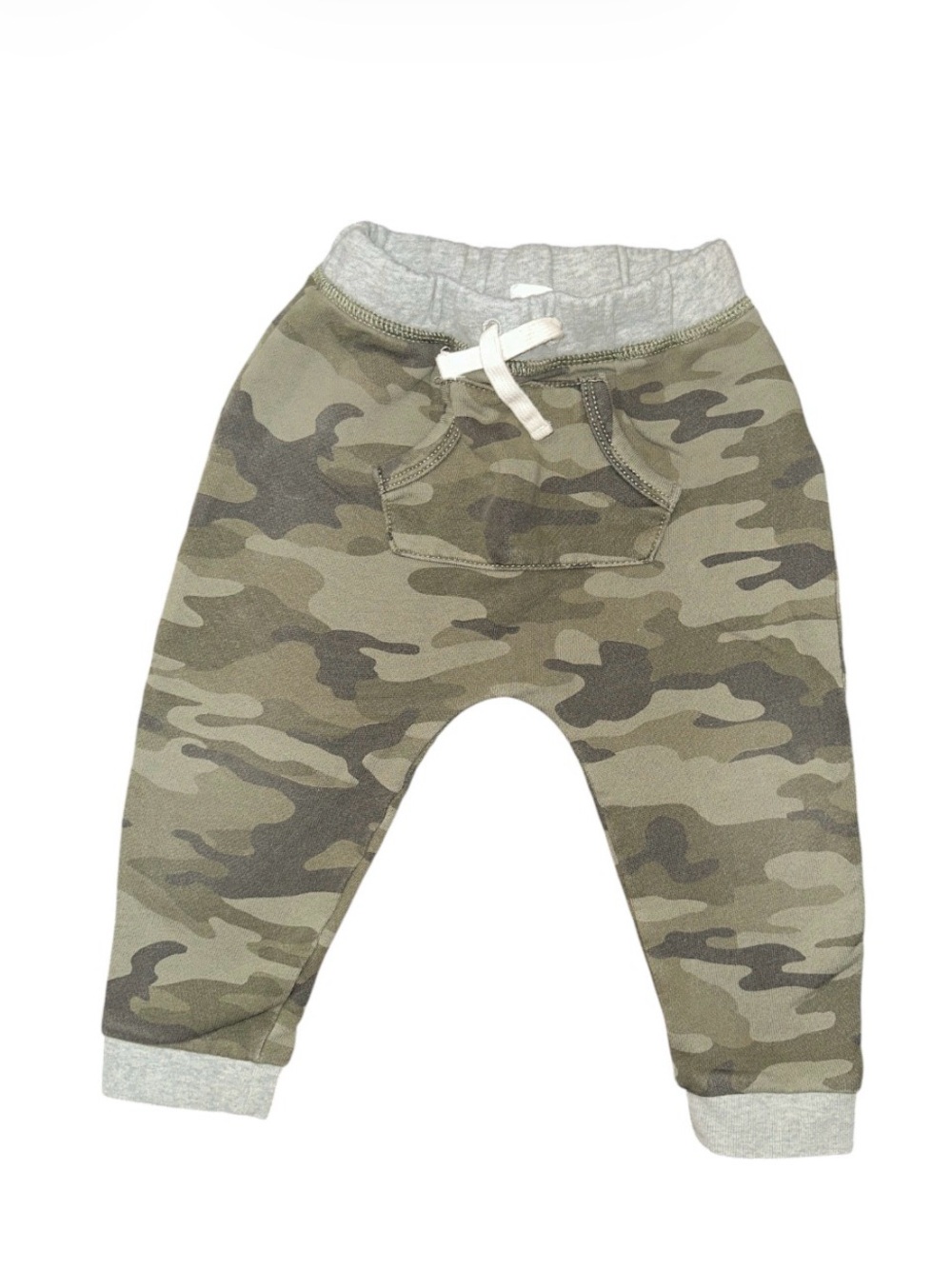 GAP Kids Camo French Terry Joggers in Olive Green